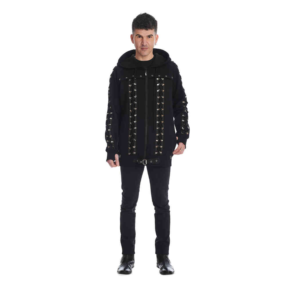 Banned - Dark Night Vest met capuchon - Zwart